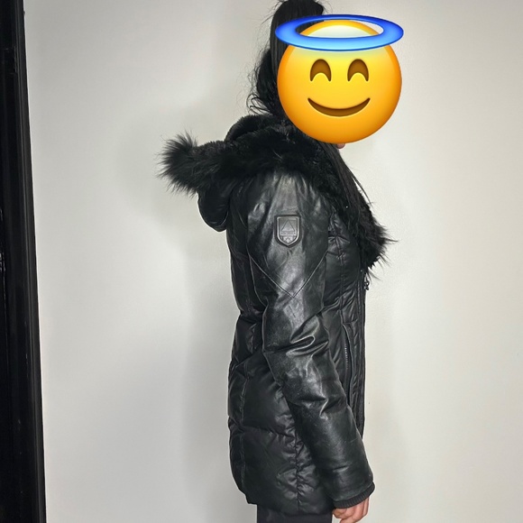 rudsak atelier noir xs black down winter parka jacket - Picture 6 of 11